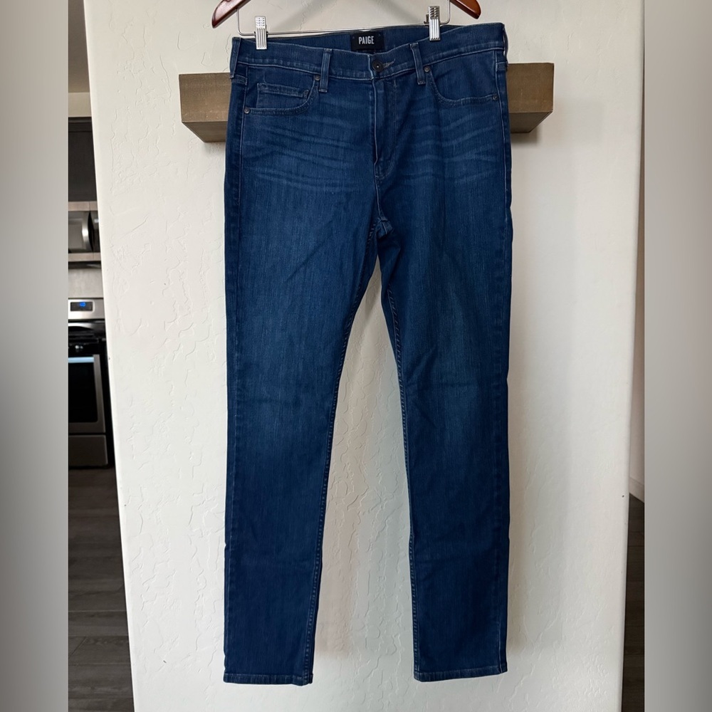 PAIGE|Women’s Dark Blue Skinny Jeans (no distressing) size 33•••closet staple - Picture 5 of 13